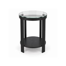 Bonnie Round Side Table - Black - OUTLET NSW
