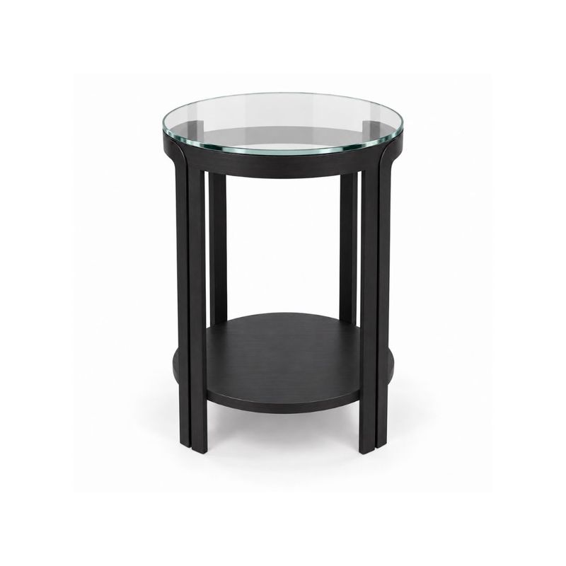 Bonnie Round Side Table - Black - OUTLET NSW