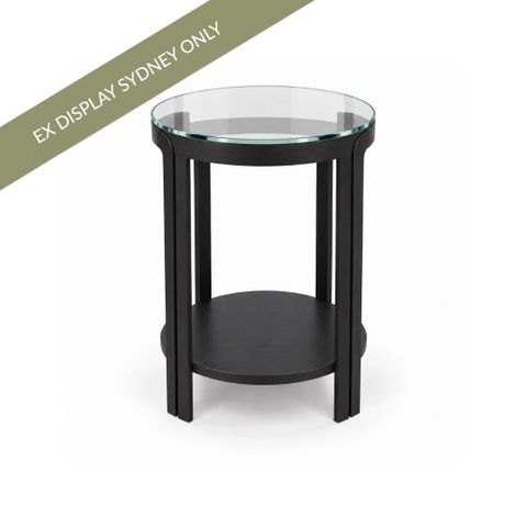 Bonnie Round Side Table - Black - OUTLET NSW