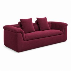 Rochedale 3 Seater Sofa - Wine - OUTLET NSW
