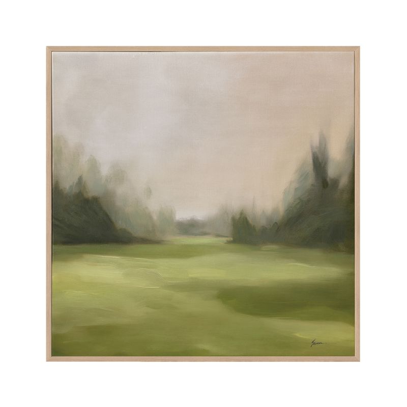 Green Meadows 100x100cm Canvas Painting - OUTLET NSW