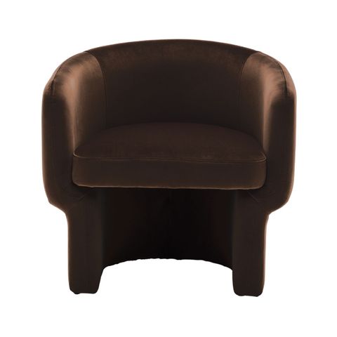 Avenue Arm Chair - Chocolate Velvet