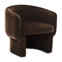 Avenue Arm Chair - Chocolate Velvet