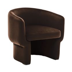 Avenue Arm Chair - Chocolate Velvet