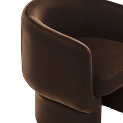 Avenue Arm Chair - Chocolate Velvet