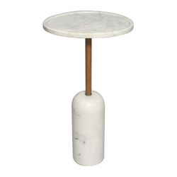 Solada Marble Cocktail Table - Large White