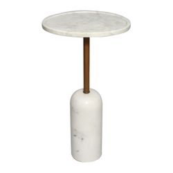 Solada Marble Cocktail Table - Large White