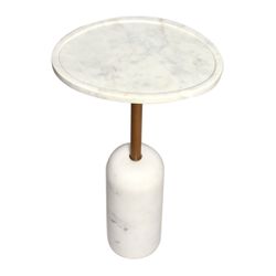 Solada Marble Cocktail Table - Large White