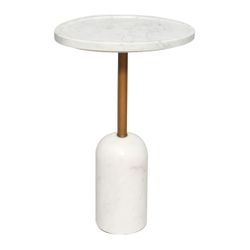 Solada Marble Cocktail Table - Small White