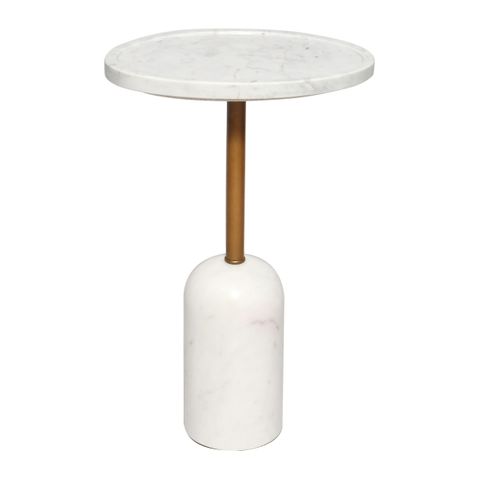 Solada Marble Cocktail Table - Small White