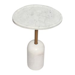 Solada Marble Cocktail Table - Small White
