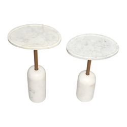 Solada Marble Cocktail Table - Small White
