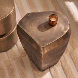 Magnus Side Table - Antique Gold
