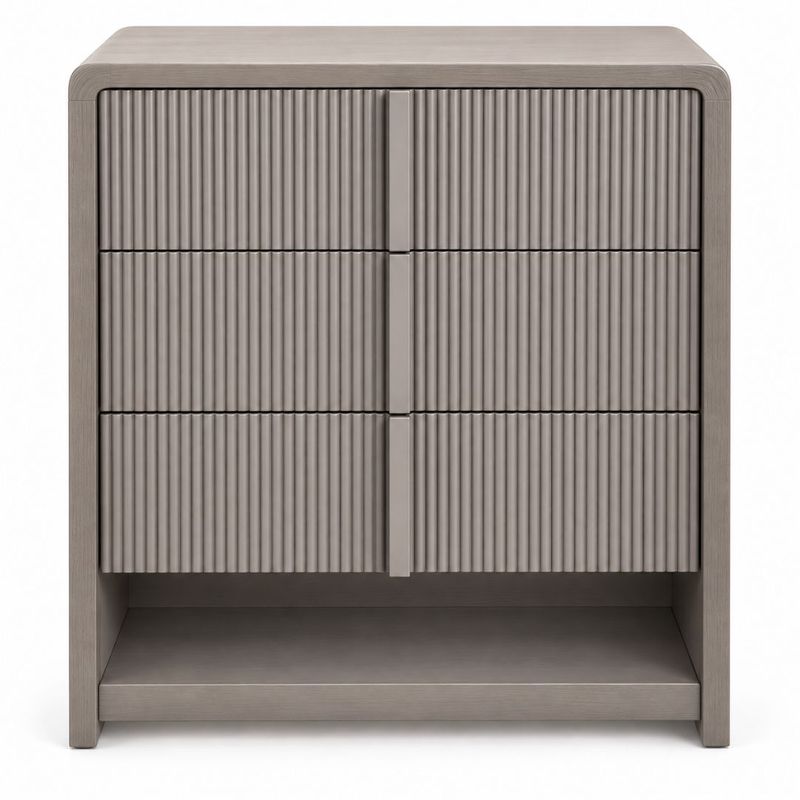 Daniel 50x60cm 3 Drawer Bedside Table - OUTLET NSW