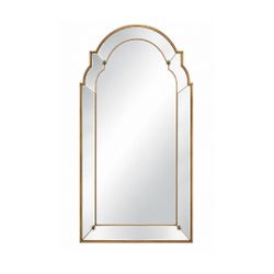Constance 68x101.5cm Arch Wall Mirror - Antique Gold - OUTLET NSW