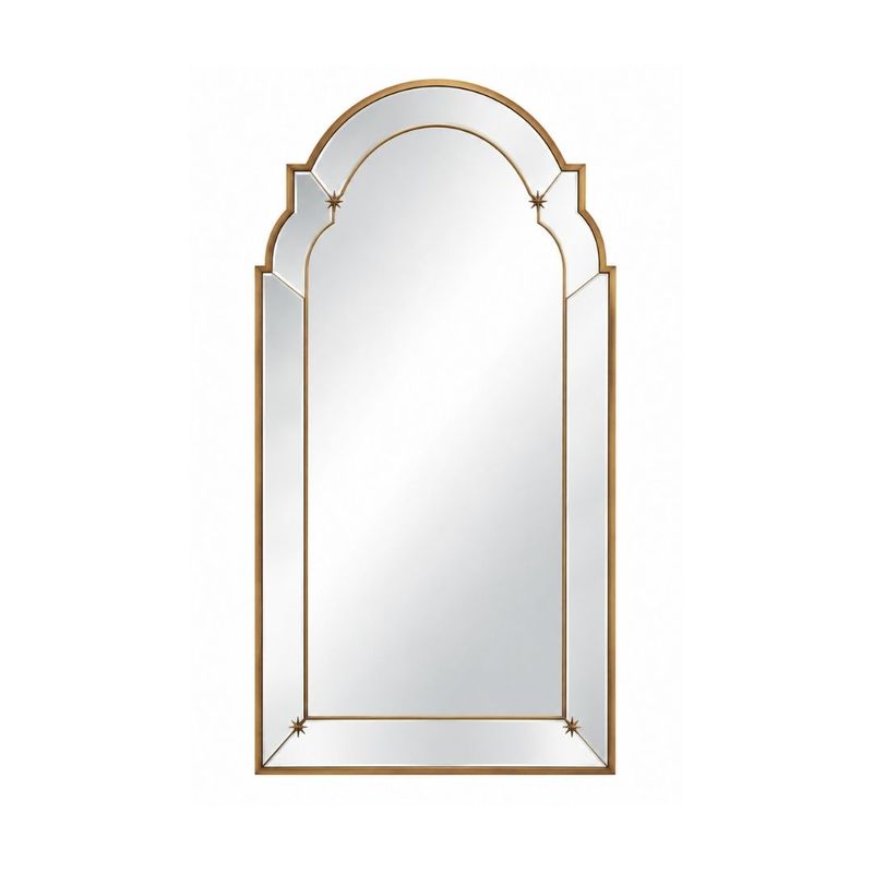 Constance 68x101.5cm Arch Wall Mirror - Antique Gold - OUTLET NSW