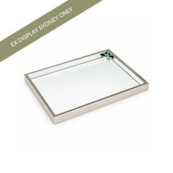 Zeta Mirror Tray - Large Antique Silver - OUTLET NSW