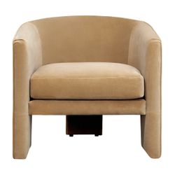 Kylie Arm Chair - Ochre Velvet - OUTLET NSW