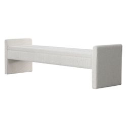 Brigitte Bench Ottoman - Speckle Ecru