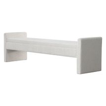 Brigitte Bench Ottoman - Speckle Ecru