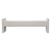 Brigitte Bench Ottoman - Speckle Ecru