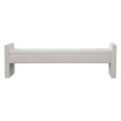 Brigitte Bench Ottoman - Speckle Ecru