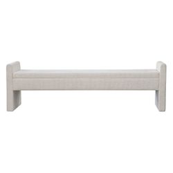Brigitte Bench Ottoman - Speckle Ecru