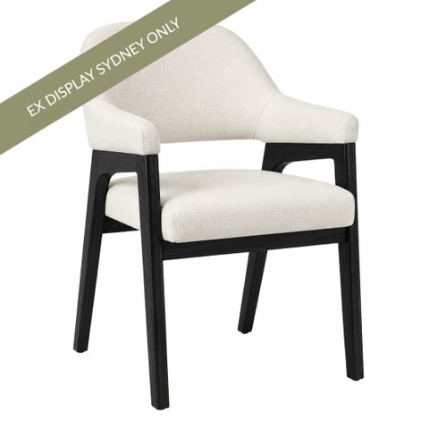 Koen Dining Chair - Ivory - OUTLET NSW