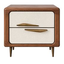 Leafa 70x65cm Bedside Table - OUTLET NSW