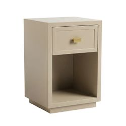 Logan 40x60cm Bedside Table - Beige