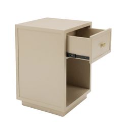 Logan 40x60cm Bedside Table - Beige