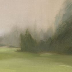 Green Meadows 100x100cm Canvas Painting - OUTLET NSW