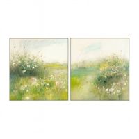 Wild Flowers Set of Two Canvas Paintings - OUTLET NSW
