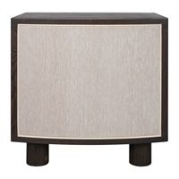 Bessie 55x55.5cm 1 Door Bedside Table - Natural Oak - OUTLET NSW