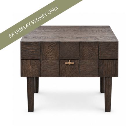 Desmond 57x51cm 1 Drawer Bedside Table - OUTLET NSW