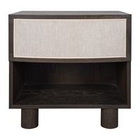 Bessie 55x56cm 1 Drawer Bedside Table - Oak - OUTLET NSW
