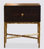 Heston 40x50cm Bedside Table - Black - OUTLET NSW