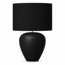 Picasso Table Lamp - Black w Black Shade