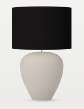 Picasso Table Lamp - Natural w Black Shade
