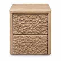 Mikki 60x60cm Bedside Table - Oak - OUTLET NSW