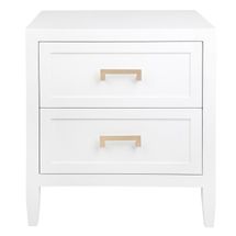 Soloman Bedside Table - Large White - OUTLET NSW