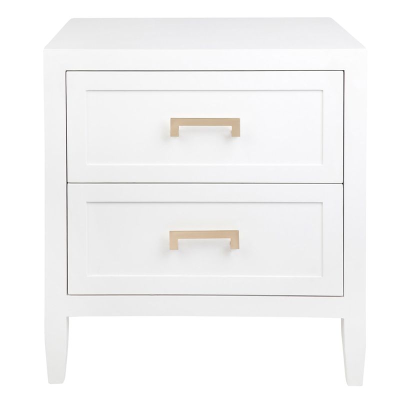 Soloman Bedside Table - Large White - OUTLET NSW