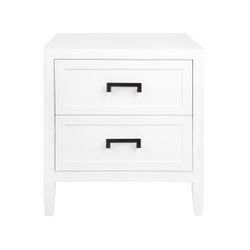 Soloman Bedside Table - Large White - OUTLET NSW