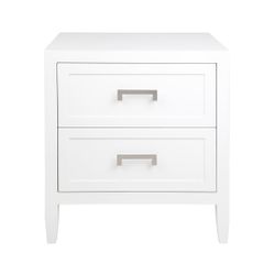 Soloman Bedside Table - Large White - OUTLET NSW