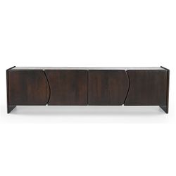 Edwin Entertainment Unit - Dark Walnut