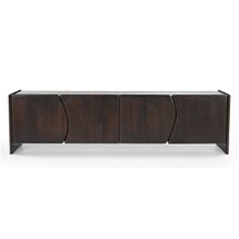 Edwin Entertainment Unit - Dark Walnut