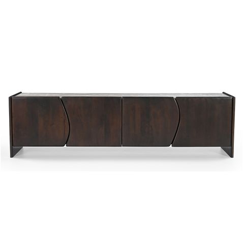 Edwin Entertainment Unit - Dark Walnut