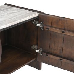 Edwin Entertainment Unit - Dark Walnut