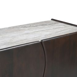 Edwin Entertainment Unit - Dark Walnut