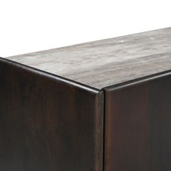 Edwin Entertainment Unit - Dark Walnut